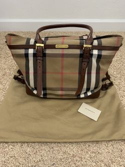 Authentic Burberry Diaper Or Work Bag