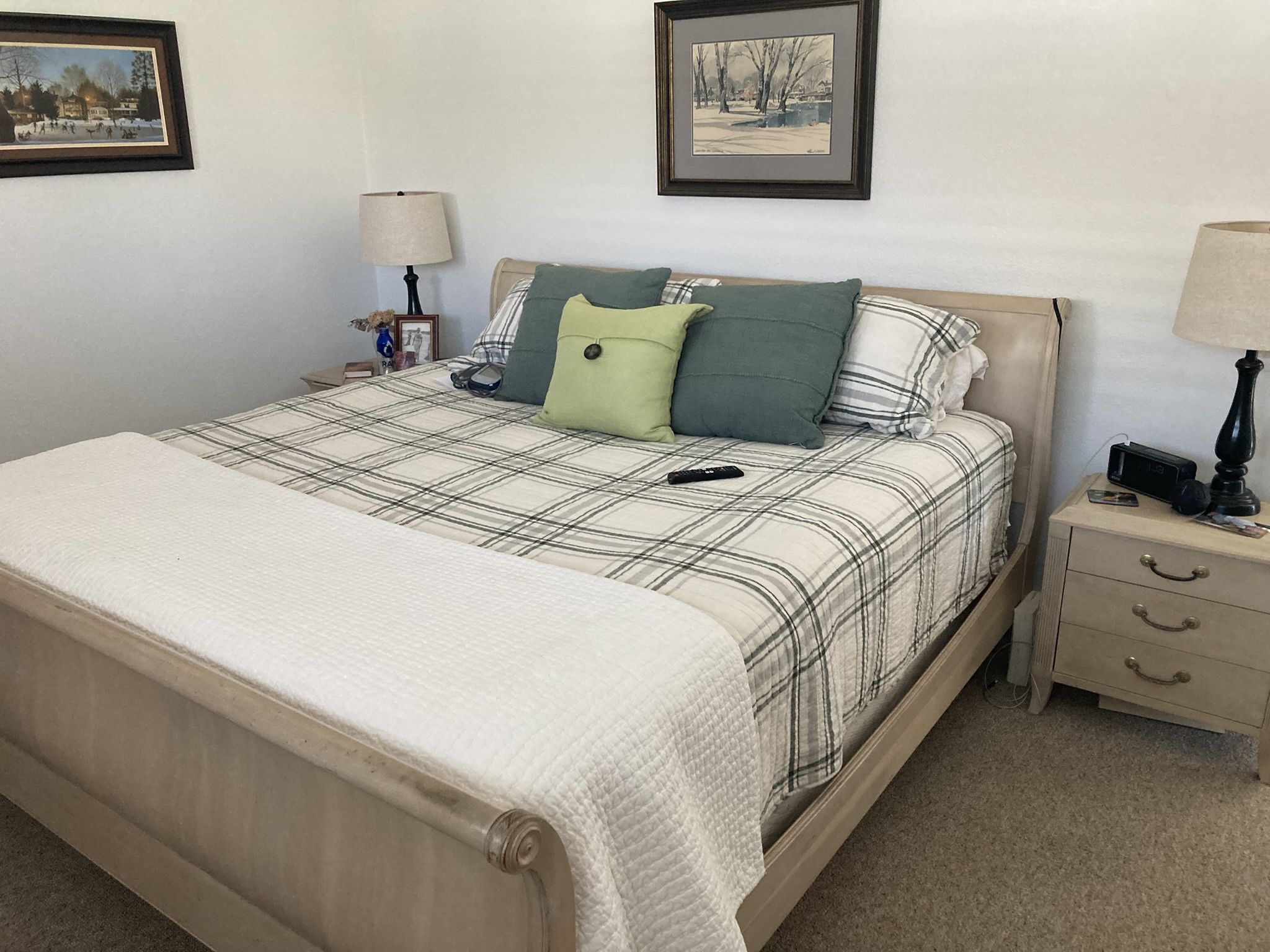 Ethan Allen Cal King Bed frame