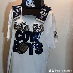 Dallas  Cowboys T-Shirt Hat & Socks Set 