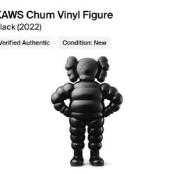 Kaws Chum Vinyl Figure(Black)