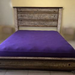 Cal King Bed Frame Solid Wood 