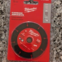 Brand New - Milwaukee 3" Carbide Abrasive Blade
