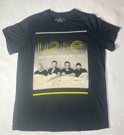 U2 Innocence Experience 2015 Tour Graphic Band T-Shirt Bed Photo Black,Medium