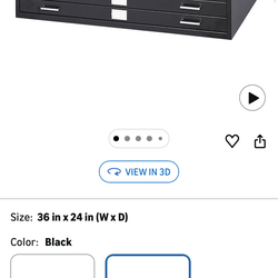 BLACK FLAT FILE FOR ARTIST OR PROJECT MANAGER