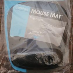 HANDSTANDS COMFORT GENUINE MEMORY FOAM MOUSE MAT WITH WRIST REST! BRAND NEW STILL IN PLASTIC!