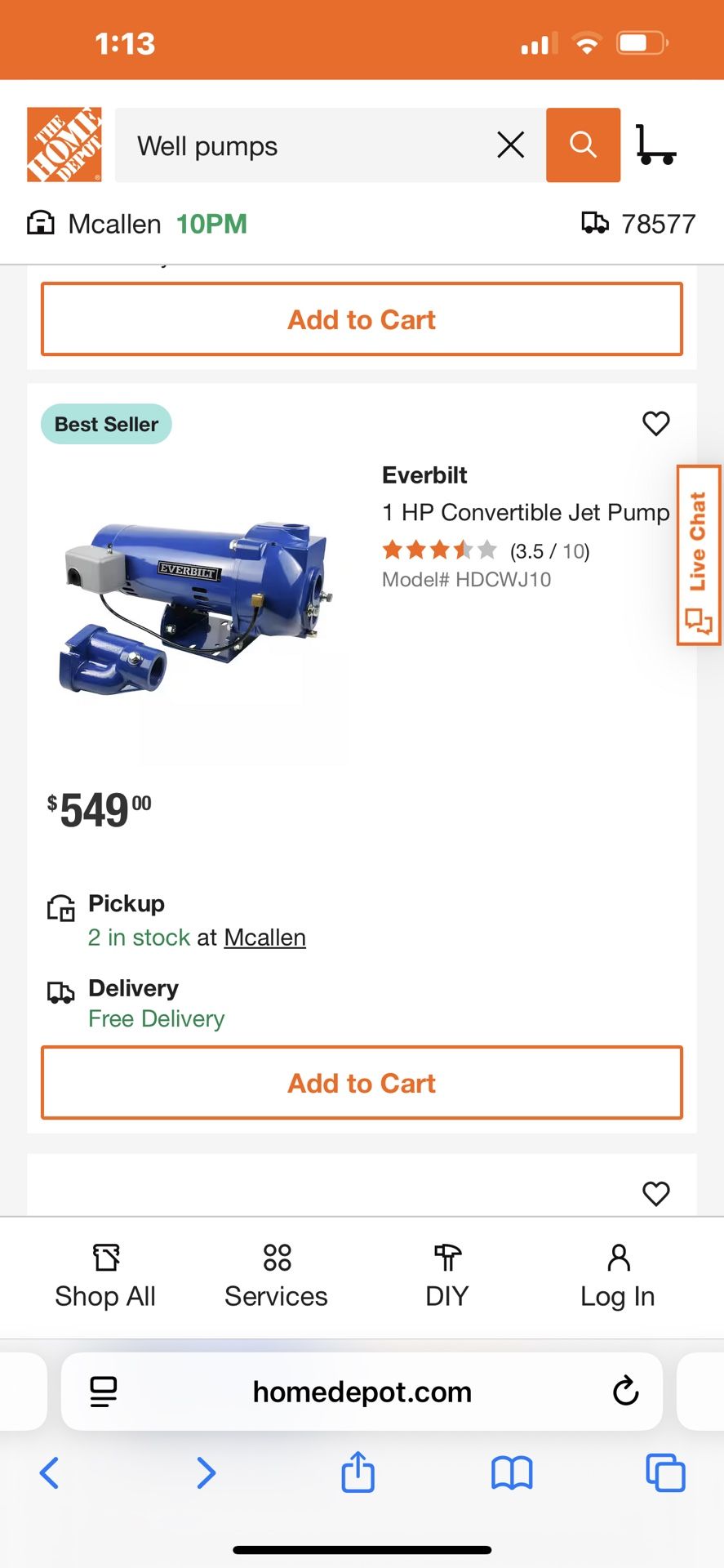 Everbilt Jet Pump