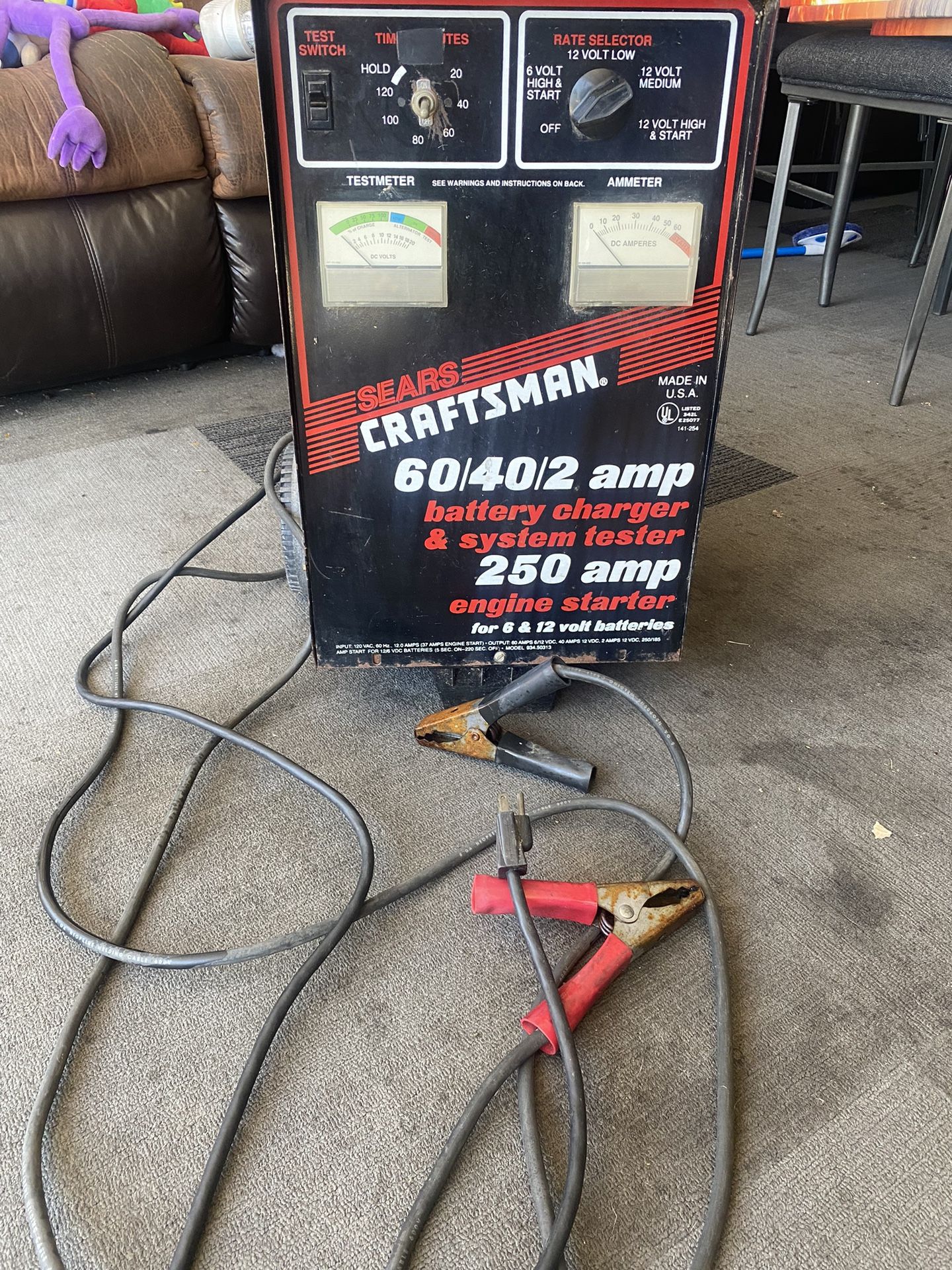 SEARS CRAFTSMAN Battery Charger &system Tester
