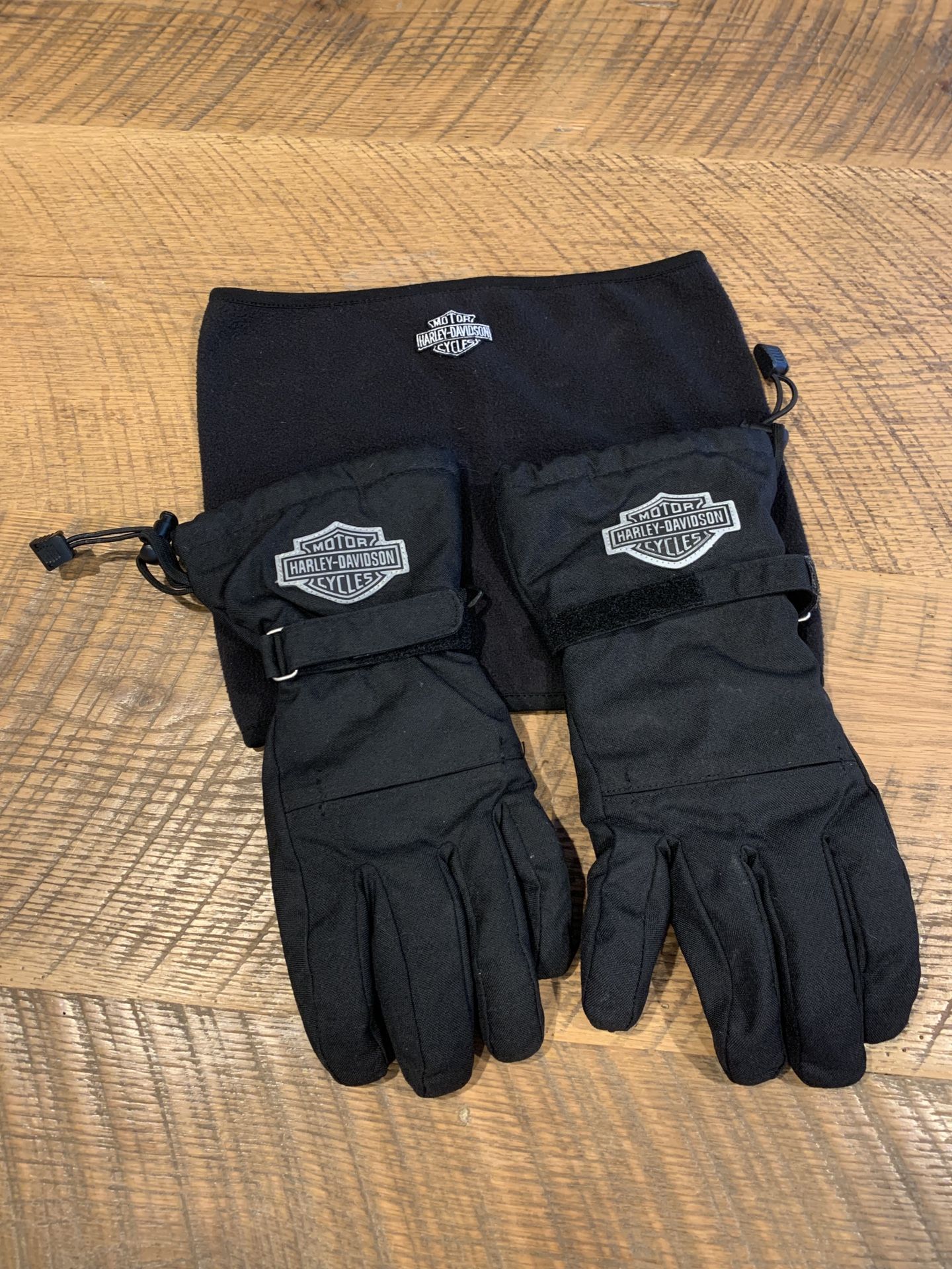 Harley Davidson Winter Gloves & Neck-Face Cover