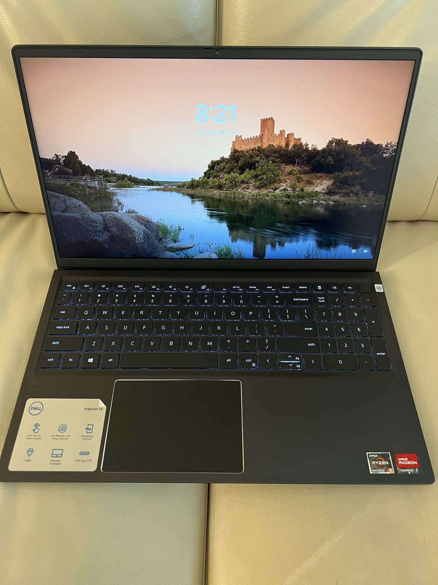 Dell Laptop - Ryzen 5, NEW 1TB SSD, 16GB, Touchscreen