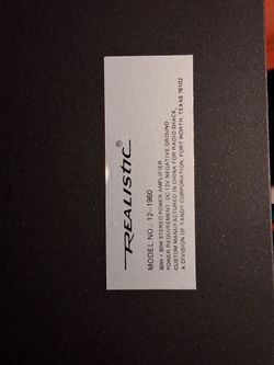 Car stereo am realistic 80w x 80w brand new never instaĺled