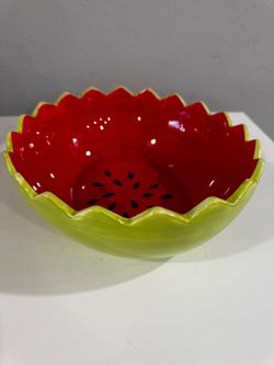 Martha Stewart Collection Watermelon Ceramic Serving Bowl