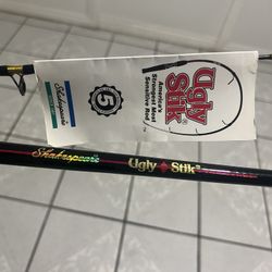 Ugly Stik Fishing Rod Black 8Fts Medium 