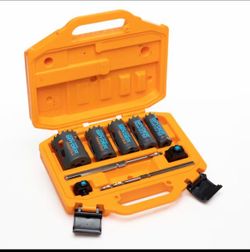 Spyder Tarantula Carbide-tipped Arbored Adjustable Hole saw kit Set 9 -Piece with Hard Case