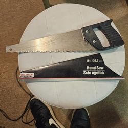 Vintage Tool Bench Hand Saw - 12 in.