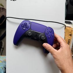 PS5 With Purple Controller