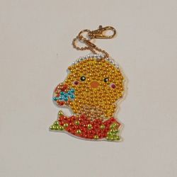 Blingy Hatching Chick Keychain