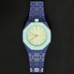 Brand New AP x Swatch Royal Pop Blue Acht  Watch & Dark Blue Bioceramic Band