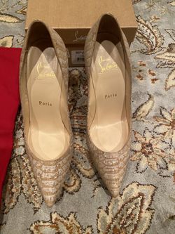 Louboutin Authentic Taupe Size 8 Shoes