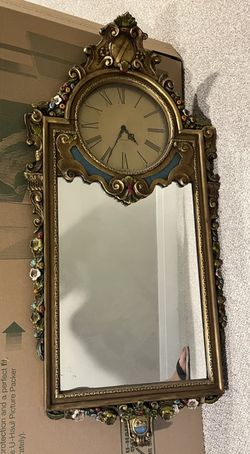 Waltham Trumeau Mirror Clock