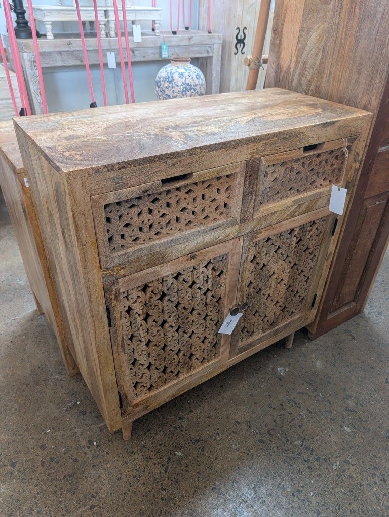 Handcrafted Mango Wood Cabinet
