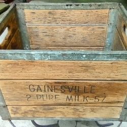 Vintage Milk Crate-- $55