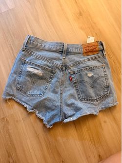 Levi’s ripped shorts