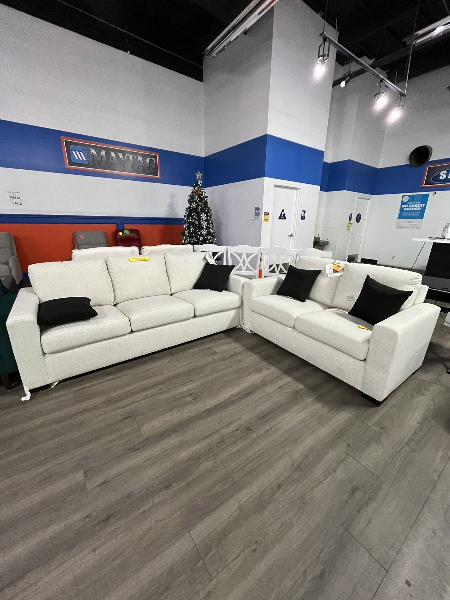 ON SALE THIS WEEK ONLY & MORE ! 2 PC SET LOVESEAT AND SOFA ! U CAN FINANCE NO CREDIT NEEDED