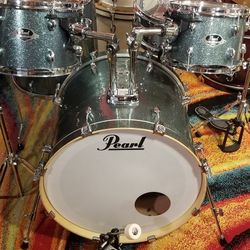 Drum Set Pearl 5pc Complete Set 