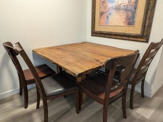 Real Wooden table w/chairs