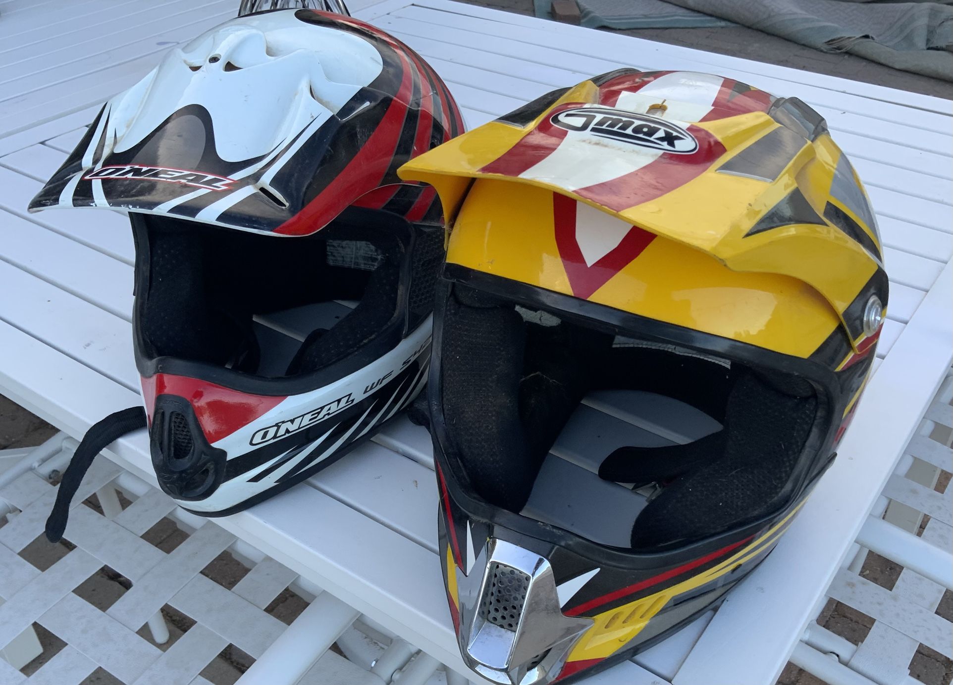 O’Neil WF S42 Motocross Helmet-XL And GMax Motocross/dirtbike Helmet- Used $30