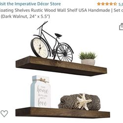 AMBIRD Wall Hooks with Shelf 28.9 Inch Length Entryway Wall Hanging Shelf Wood Coat Hooks for Wall with Shelf Wall-Mounted Coat Hook Rack with 5 Dual 