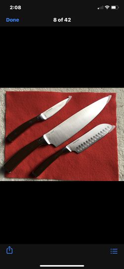 Set of three knives knife kitchen cutlery by Emeril Lagasse