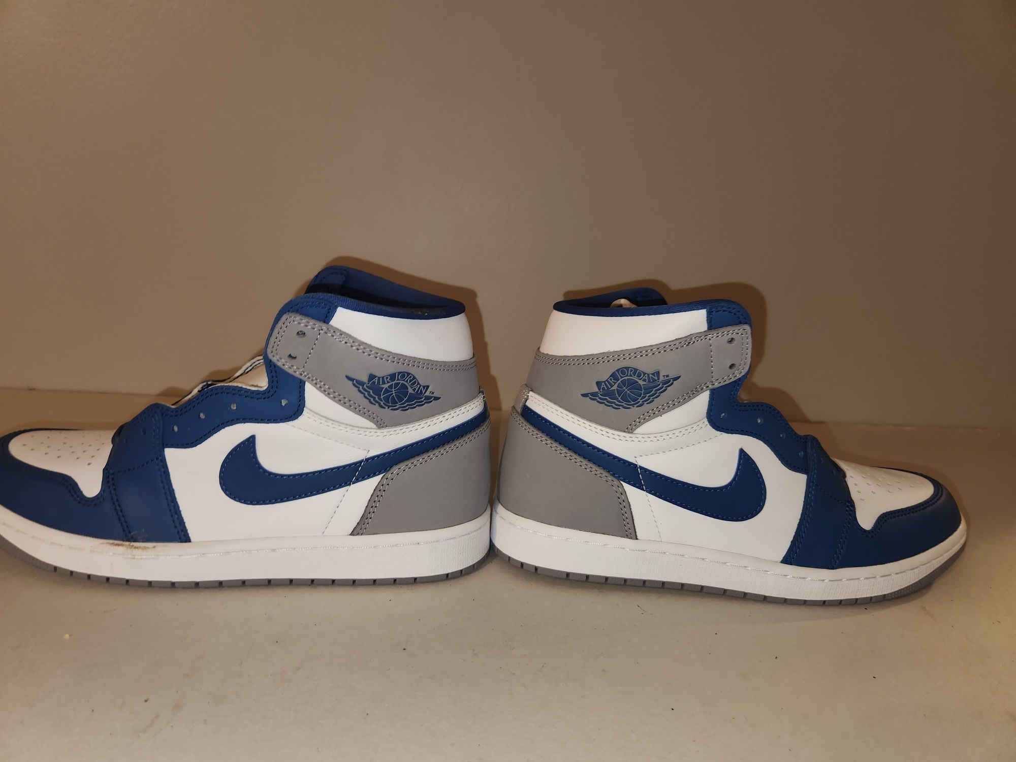 Nike Air Jordan 1 Retro High OG "True Blue" sneakers.  