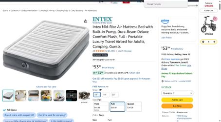 Air Mattress Bed with Built-in Pump