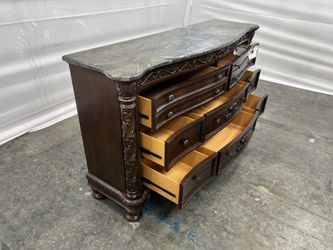 FREE Delivery! Oasis Home Patterson Solid Wood Indoor Dresser with Marble Top