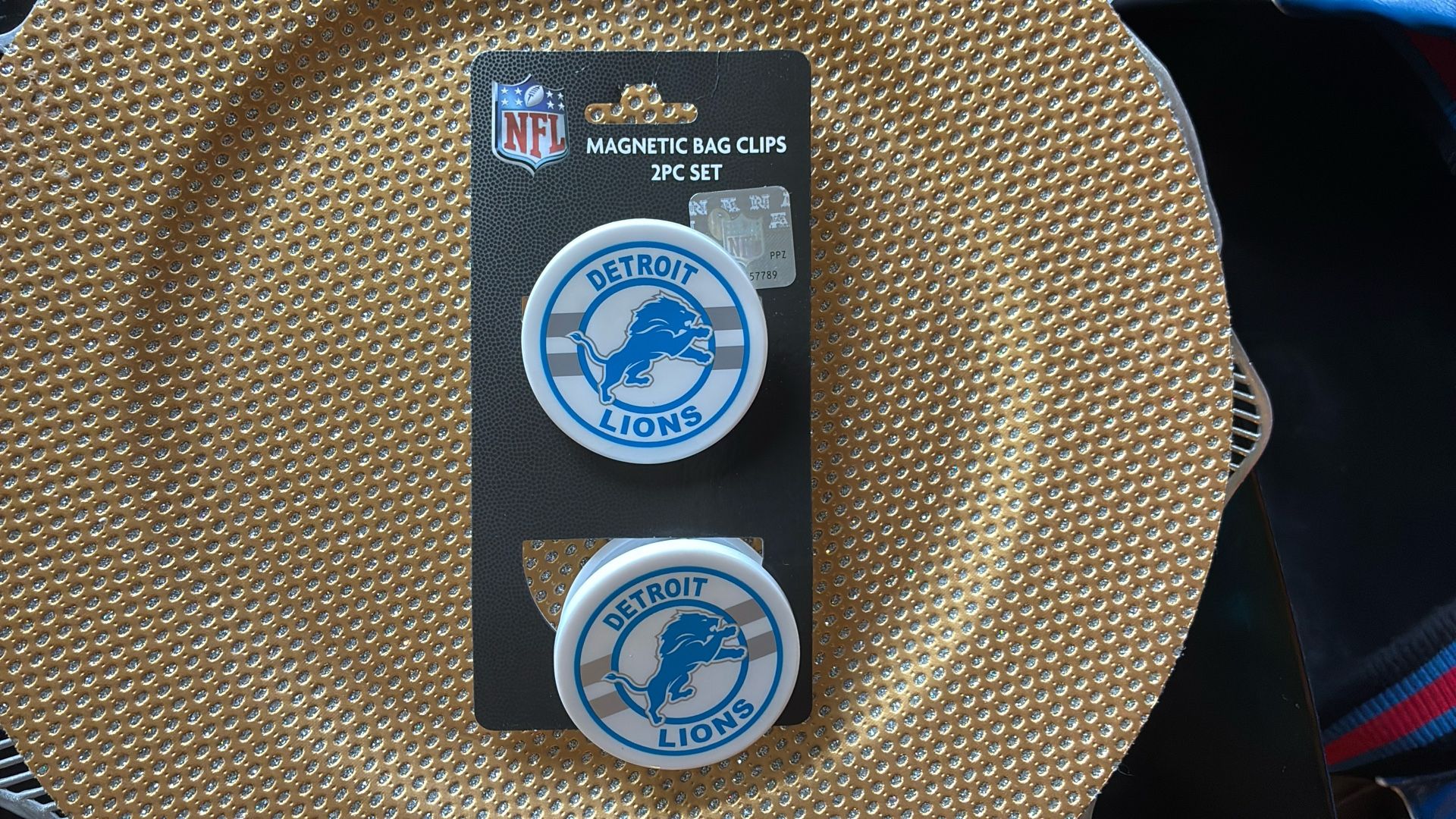 Detroit Lions Magnetic Bag Clips (set Of 2)
