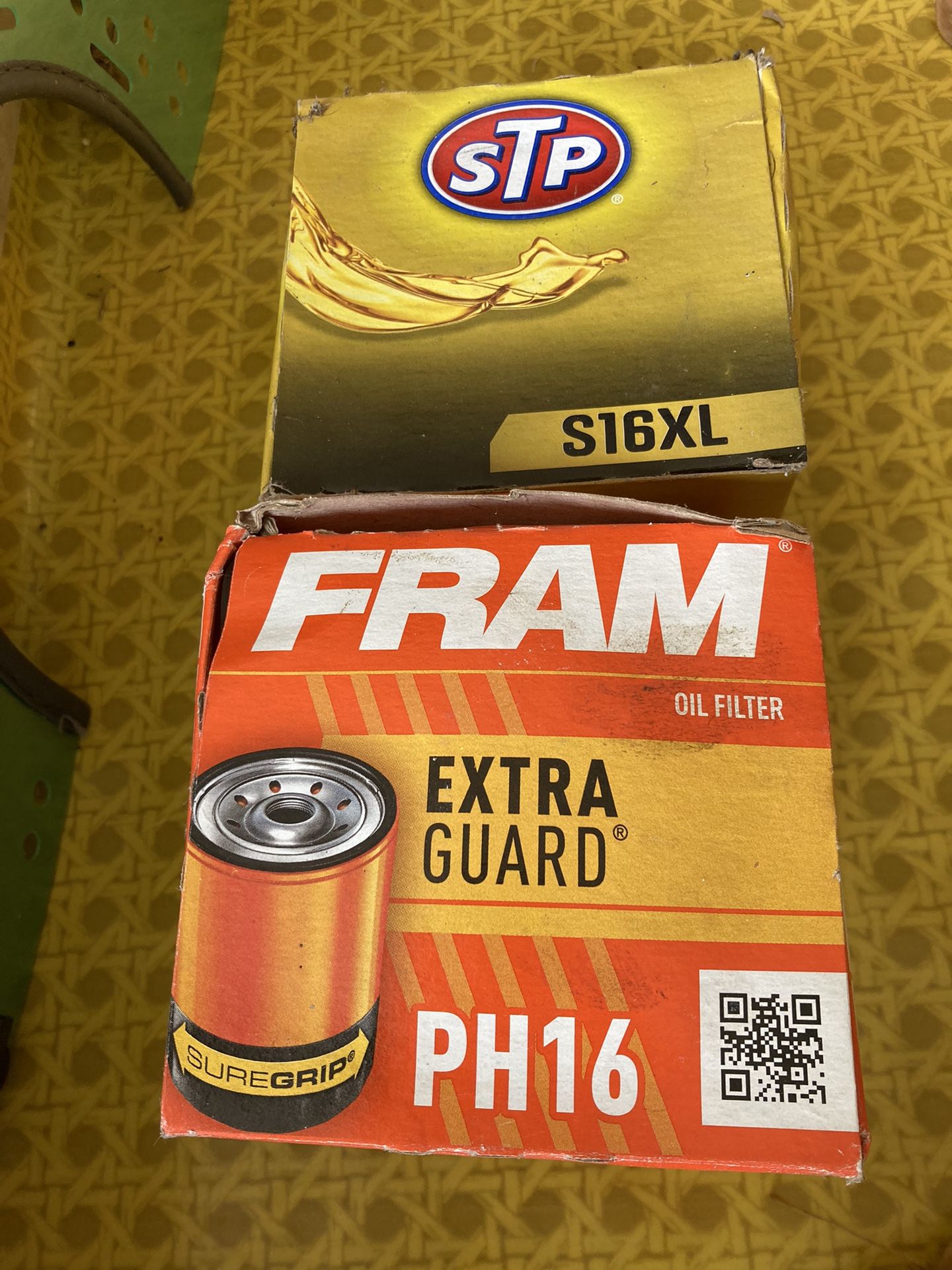 STP S16XL and FRAM PH16 Oil Filters