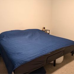 King Adjustable Bed Frame and Mattress