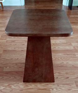 Wood side table