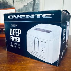(NEW) Ovente Electric Deep Fryer 2 Liter Removable Frying Basket, View Window, Odor Filter 1200 Watt