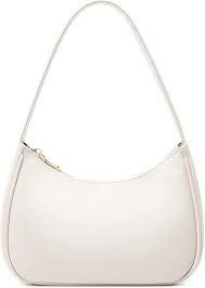 Purse Hobo Tote Handbag PU Leather white