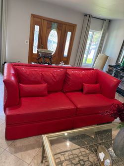 Genuine leather couch