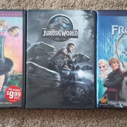 Kids Movies: Charlie, Jurassic World, Frozen (DVD)