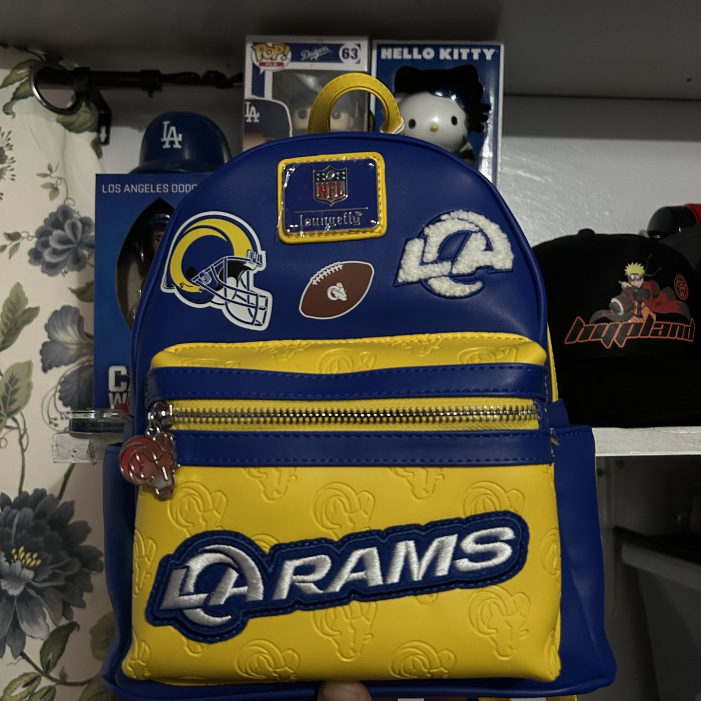 Loungefly LA Rams Patches Mini Backpack