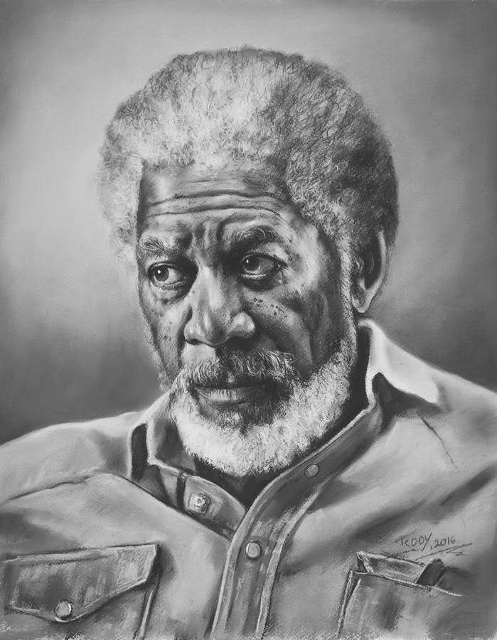 Portrait Of Morgan Freeman 