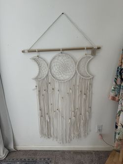 Macrame Moon Hanging 