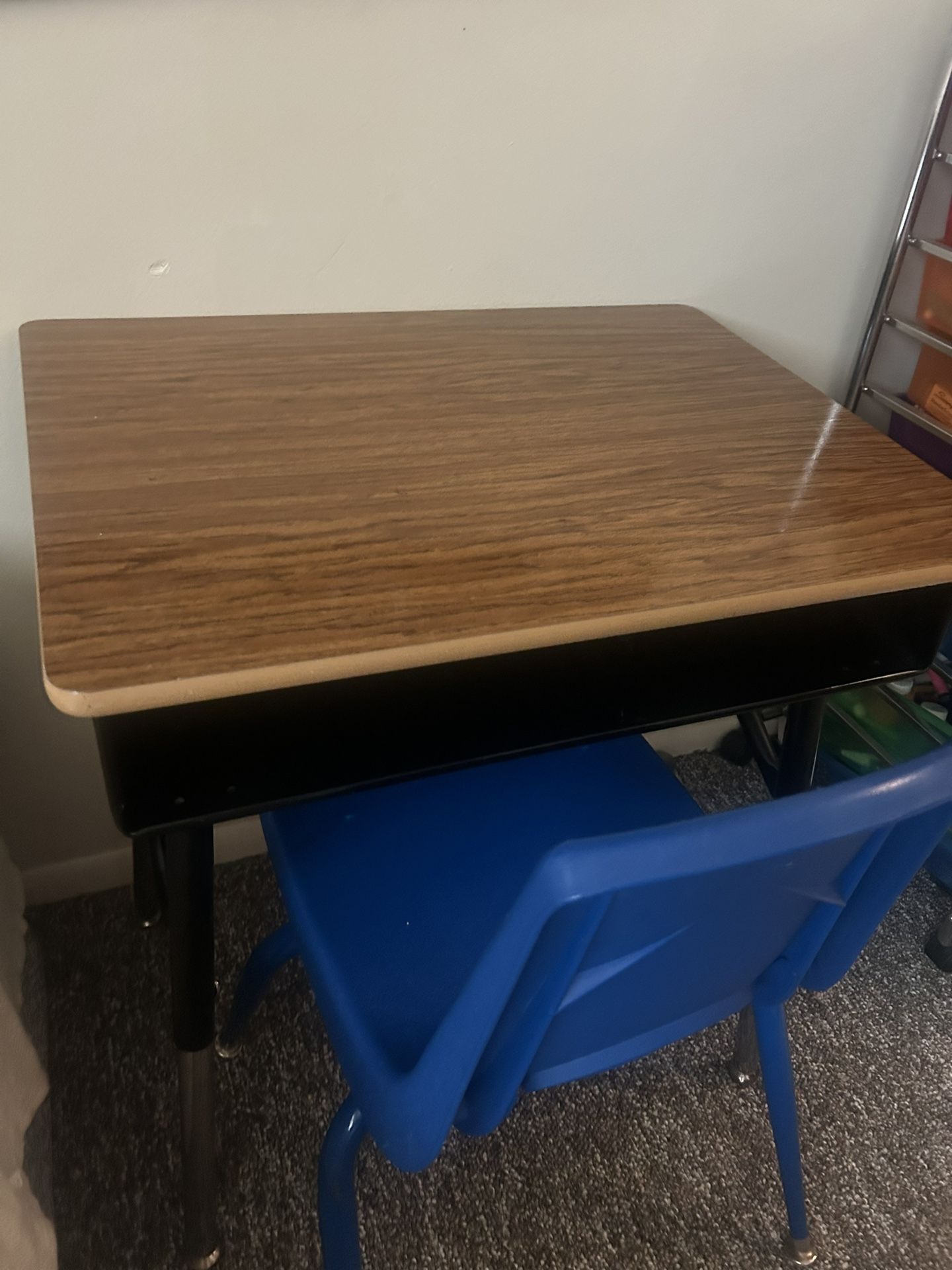 Metal School Desk For Child