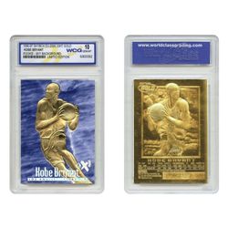 1996-97 KOBE BRYANT SKYBOX EX-2000 Credentials 23K GOLD ROOKIE BLUE *GEM MINT 10