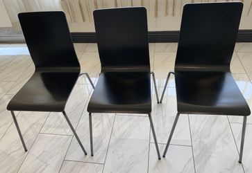 Black ikea chairs