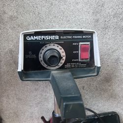 VINTAGE GAMEFISHER ELECTRIC TROLLING MOTOR 15 SPEED